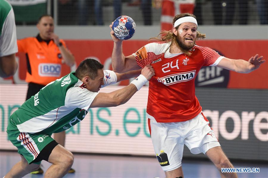 (SP)CROATIA-VARAZDIN-HANDBALL-EHF EURO 2018-DEN VS HUN