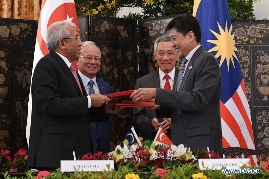 SINGAPORE-MALAYSIA-SIGNING CEREMONY