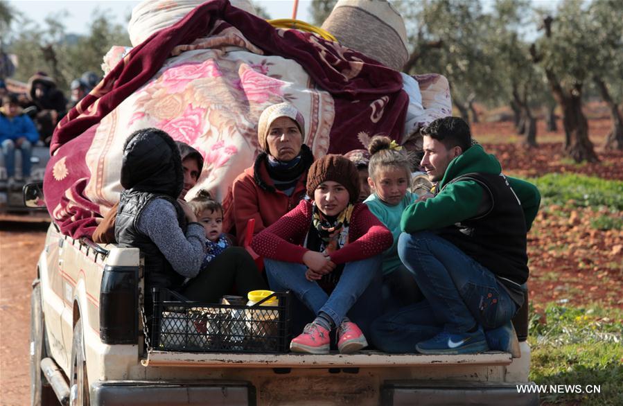 SYRIA-AFRIN-CIVILIANS-EVACUATION