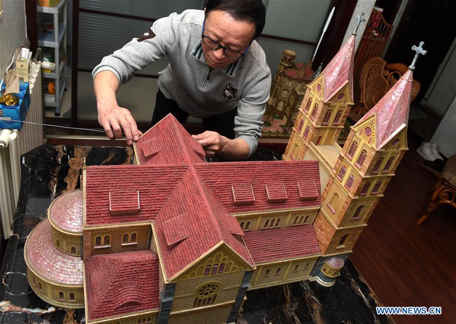 CHINA-SHANDONG-QINGDAO-SHELL-MADE ARCHITECTURAL MODEL (CN)