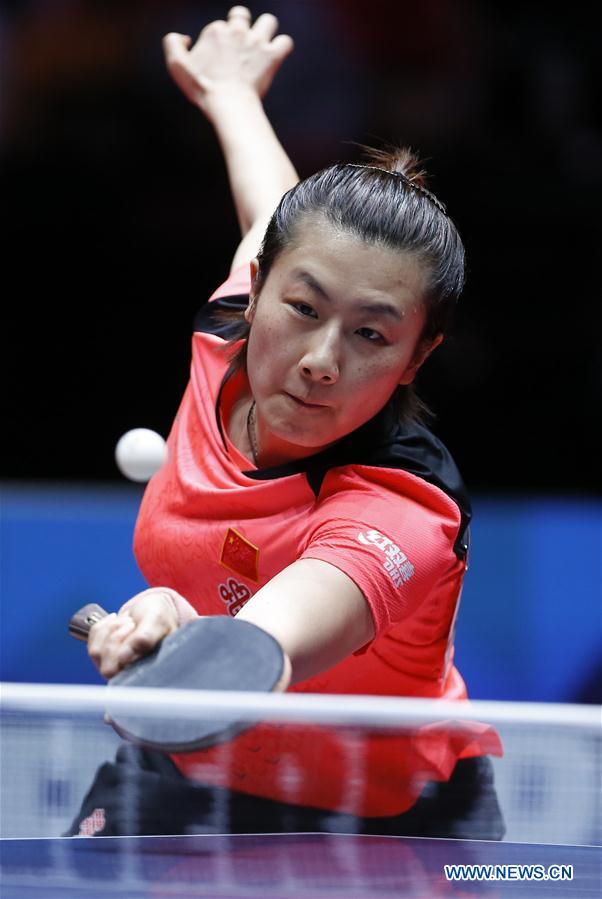 (SP)SWEDEN-HALMSTAD-ITTF WORLD TEAM CHAMPIONSHIPS 2018-WOMEN'S FINAL-CHN VS JPN