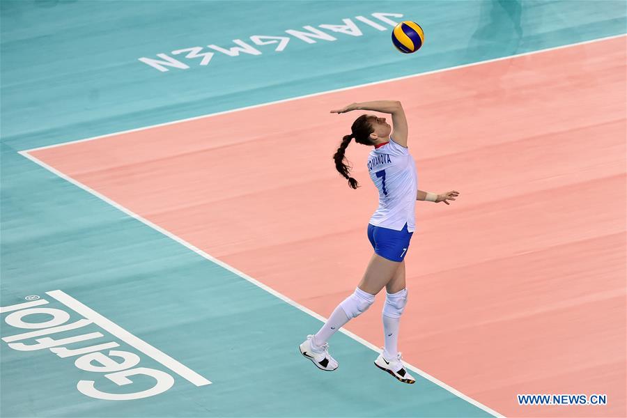 (SP)CHINA-JIANGMEN-FIVB VOLLEYBALL NATIONS LEAGUE 2018-WOMEN-USA VS RUS (CN)