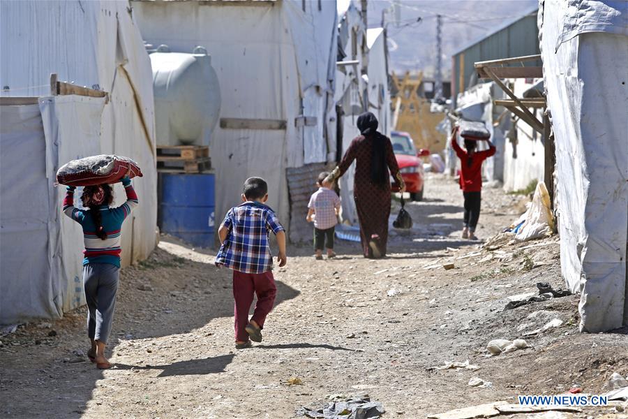 LEBANON-BEKAA VALLEY-BAR ELIAS-SYRIAN REFUGEE CAMP