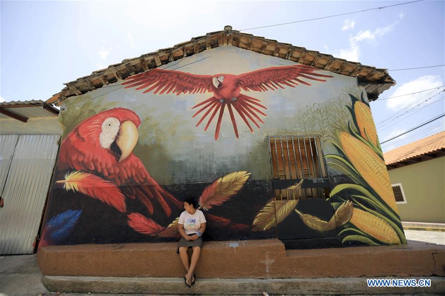 HONDURAS-SAN JUAN DE FLORES-MURALS