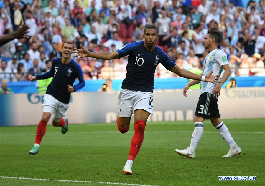 (SP)RUSSIA-KAZAN-2018 WORLD CUP-ROUND OF 16-FRANCE VS ARGENTINA