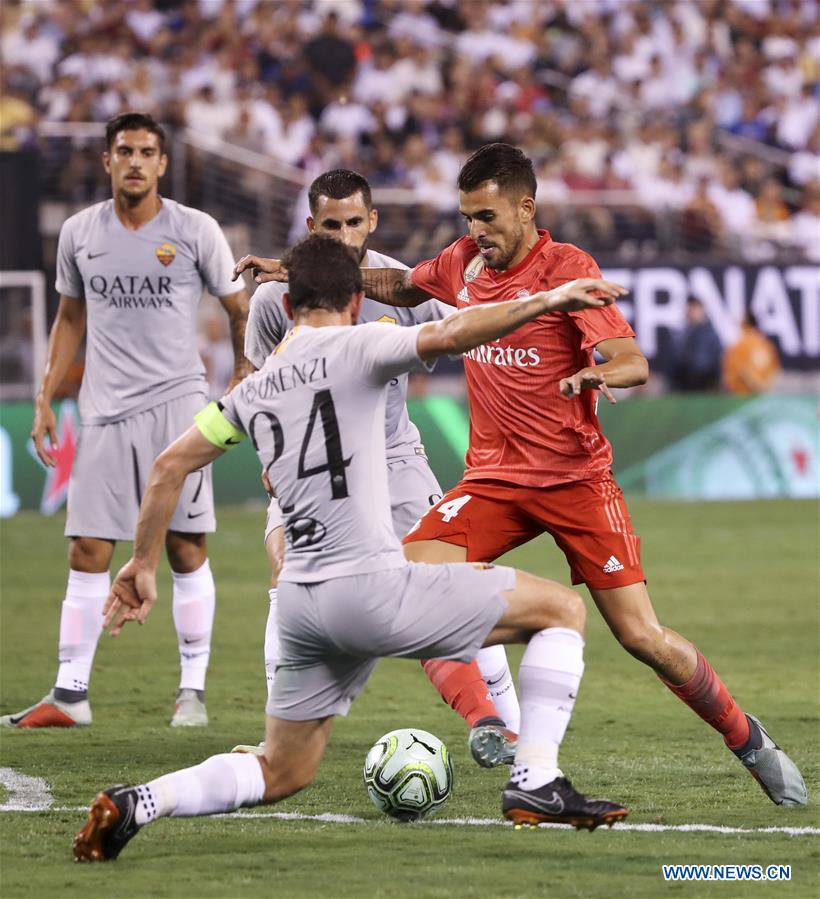 (SP)U.S.-EAST RUTHERFORD-INTERNATIONAL CHAMPIONS CUP-REAL MADRID VS ROMA