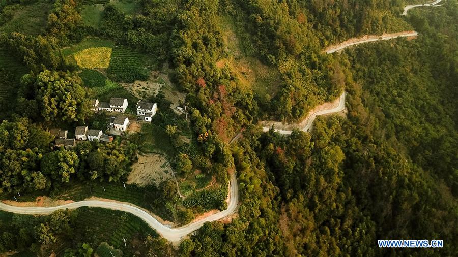 CHINA-ANHUI-VILLAGE-DAWN-SCENERY (CN)