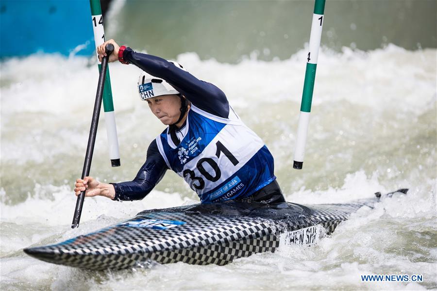 (SP)INDONESIA-WEST JAVA-ASIAN GAMES-WOMEN'S CANOE SINGLE