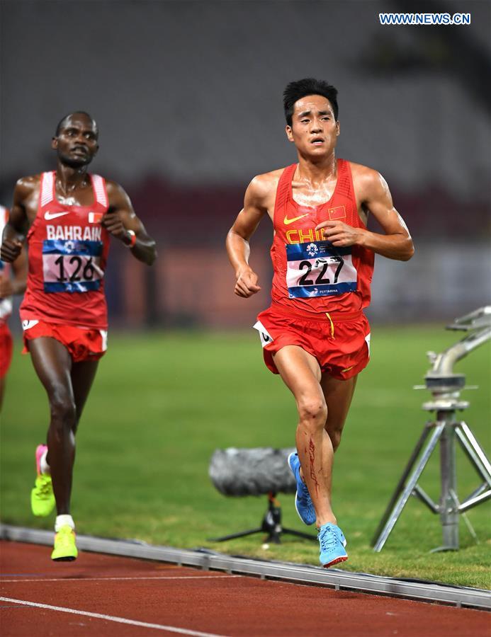 (SP)INDONESIA-JAKARTA-ASIAN GAMES-ATHLETICS-MEN'S 10000M FINAL