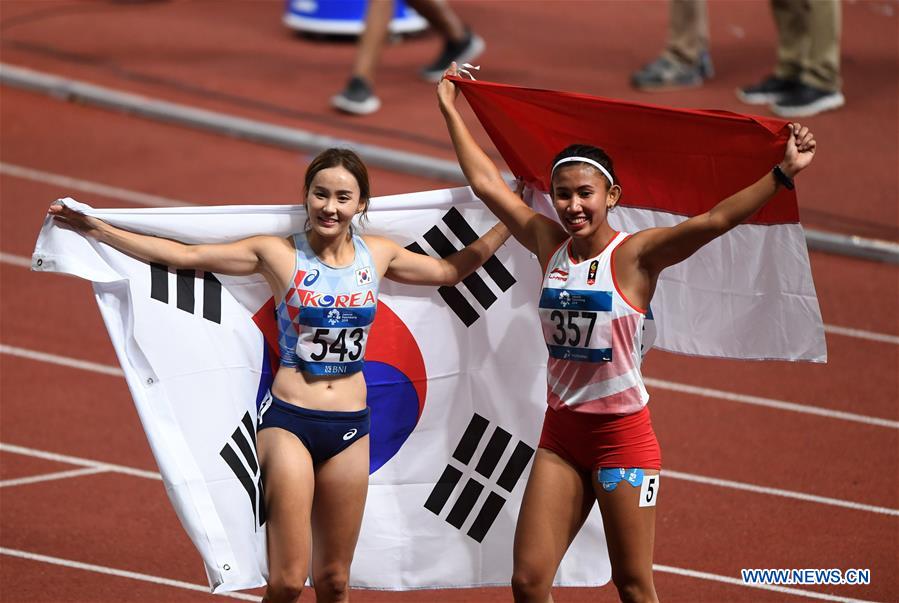 (SP)INDONESIA-JAKARTA-ASIAN GAMES-ATHLETICS-WOMEN'S 100M HURDLES