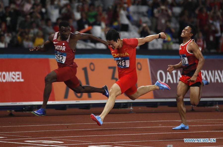 (SP)INDONESIA-JAKARTA-ASIAN GAMES-ATHLETICS-MEN'S 100M