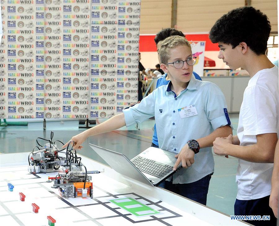 SYRIA-DAMASCUS-ROBOT-OLYMPIAD-QUALIFICATION MATCH