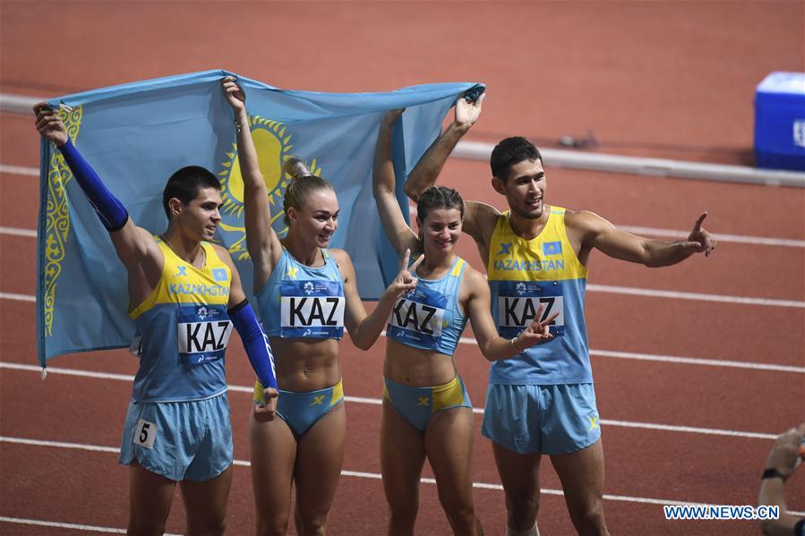 (SP)INDONESIA-JAKARTA-ASIAN GAMES-ATHLETICS-MIXED 4X400M RELAY