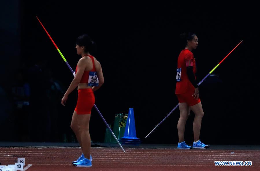 (SP)INDONESIA-JAKARTA-ASIAN GAMES-ATHLETICS-WOMEN'S JAVELIN THROW