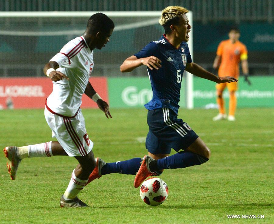 (SP)INDONESIA-BOGOR-ASIAN GAMES-MEN'S FOOTBALL-SEMIFINAL-JAPAN VS UAE