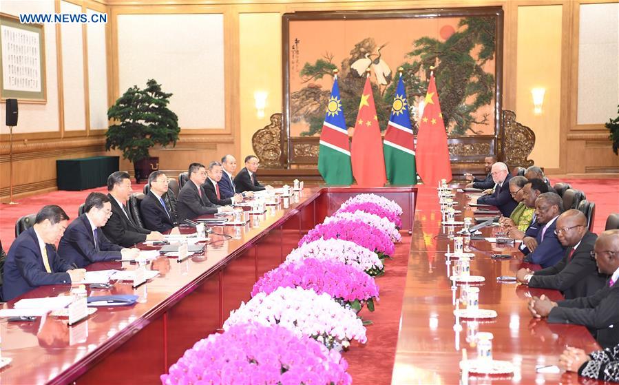 CHINA-BEIJING-XI JINPING-NAMIBIA-PRESIDENT-MEETING (CN)