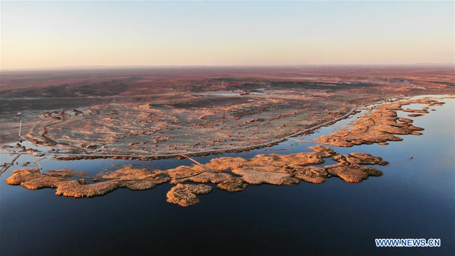 CHINA-INNER MONGOLIA-JUYAN LAKE-SCENERY(CN)