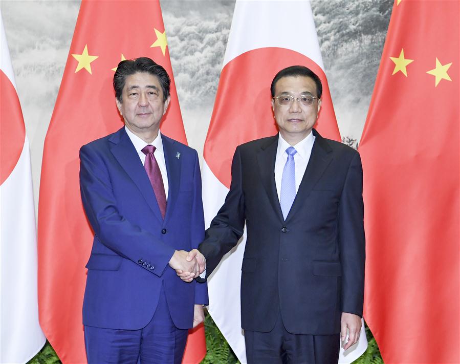 CHINA-BEIJING-LI KEQIANG-SHINZO ABE-TALKS (CN)