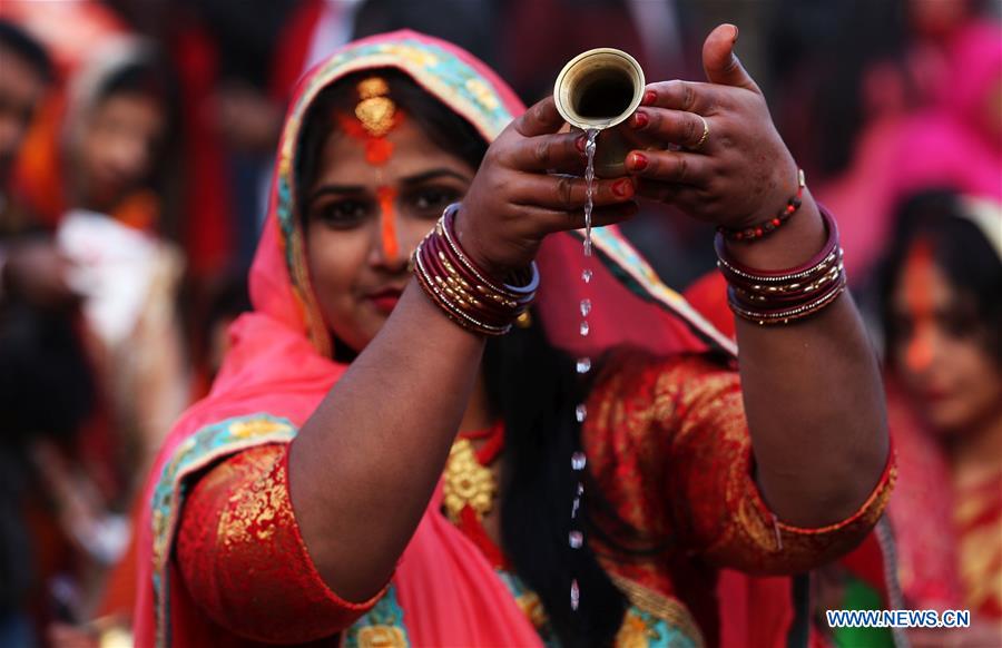 NEPAL-KATHMANDU-CULTURE-CHHATH FESTIVAL