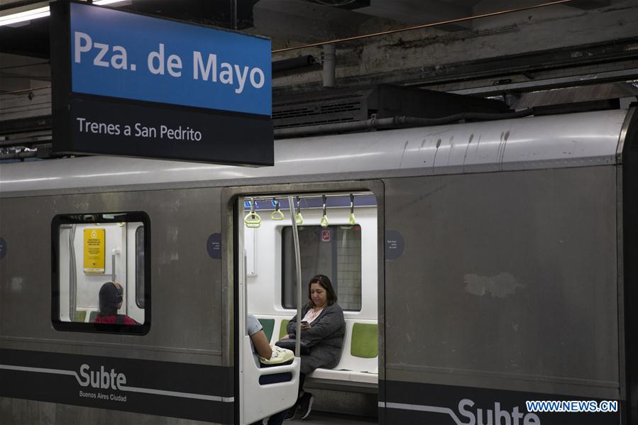 ARGENTINA-BUENOS AIRES-DAILYLIFE-CHINA-IMPORTED SUBWAY TRAIN