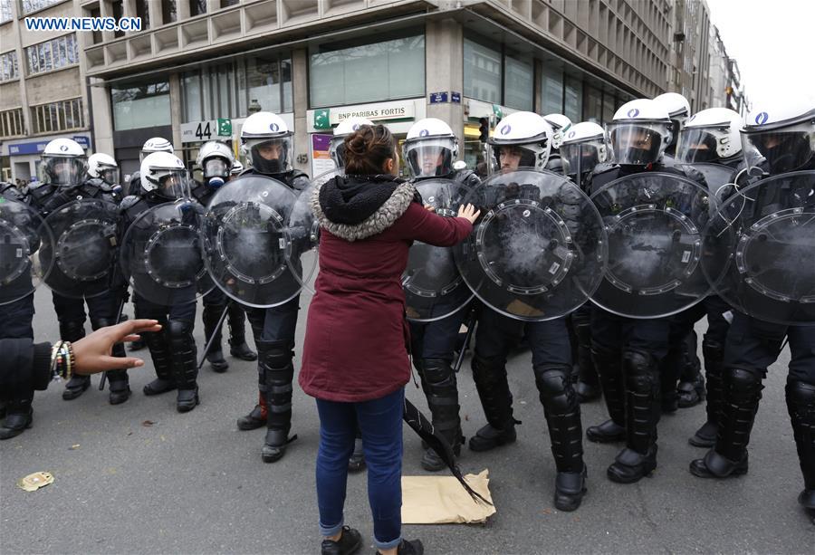 BELGIUM-BRUSSELS-YELLOW VEST-PROTEST