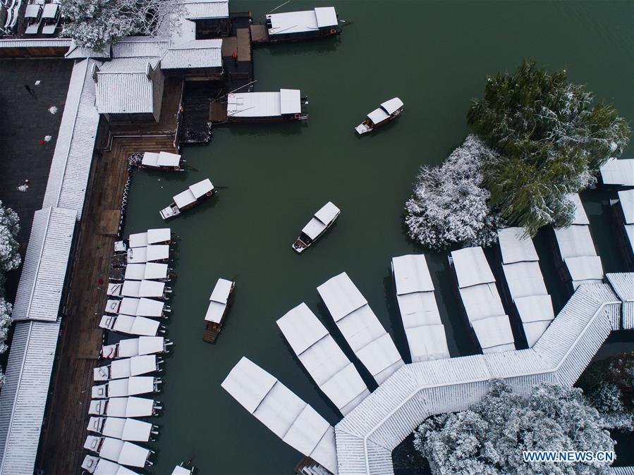 CHINA-ZHEJIANG-WUZHEN-SNOW SCENERY (CN)