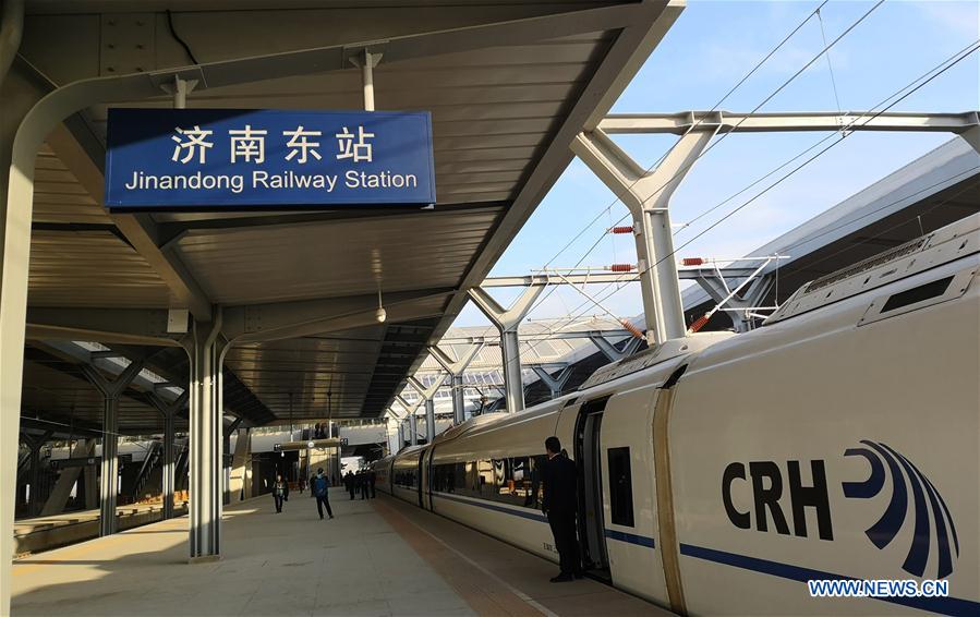 #CHINA-JINAN-QINGDAO HIGH-SPEED RAILWAY-TEST RUN (CN)