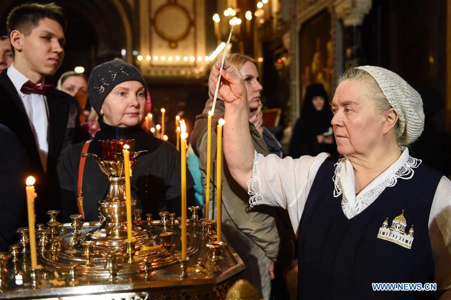 RUSSIA-MOSCOW-ORTHODOX-CHRISTMAS EVE