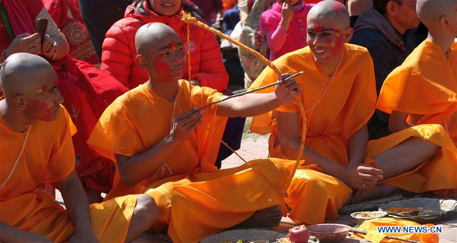 NEPAL-KATHMANDU-CULTURE-BRATABANDHA CEREMONY