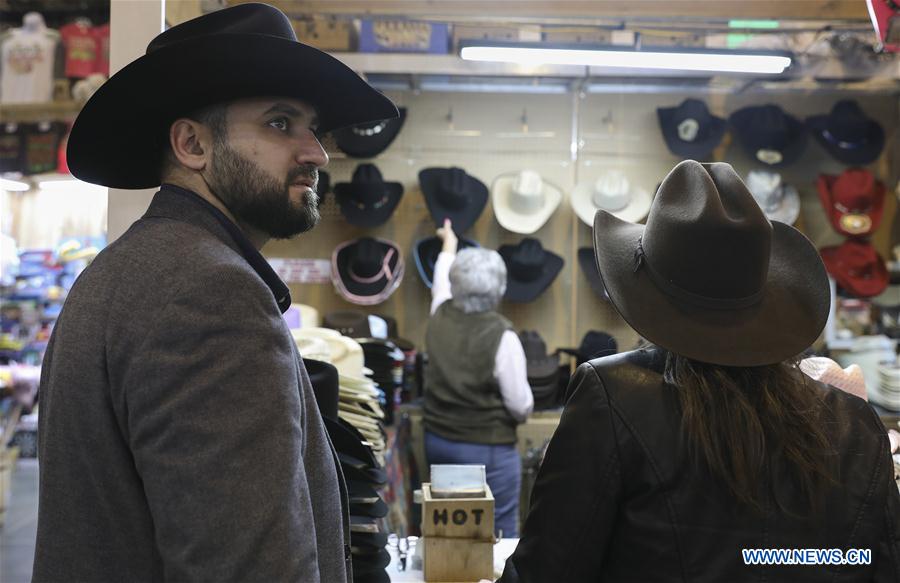 U.S.-HOUSTON-LIVESTOCK SHOW-HAT