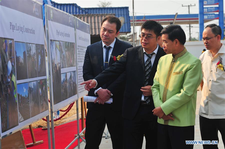 LAOS-VIENTIANE-CHINESE COMPANY-WATER SUPPLY PROJECT-COMPLETION CEREMONY