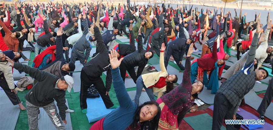 NEPAL-KATHMANDU-YOGA PRACTICE