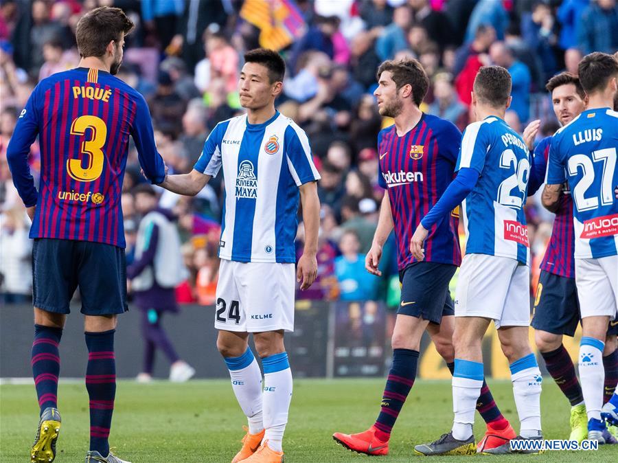 (SP)SPAIN-BARCELONA-SOCCER-SPANISH LEAGUE-BARCELONA VS ESPANYOL