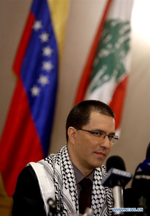 LEBANON-BEIRUT-VENEZUELA-FM-VISIT