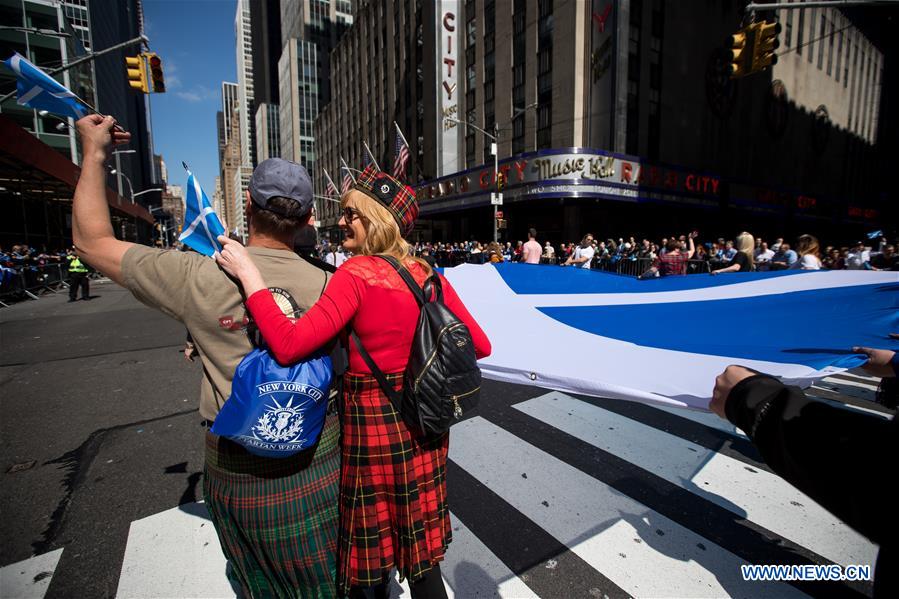 U.S.-NEW YORK-TARTAN DAY PARADE