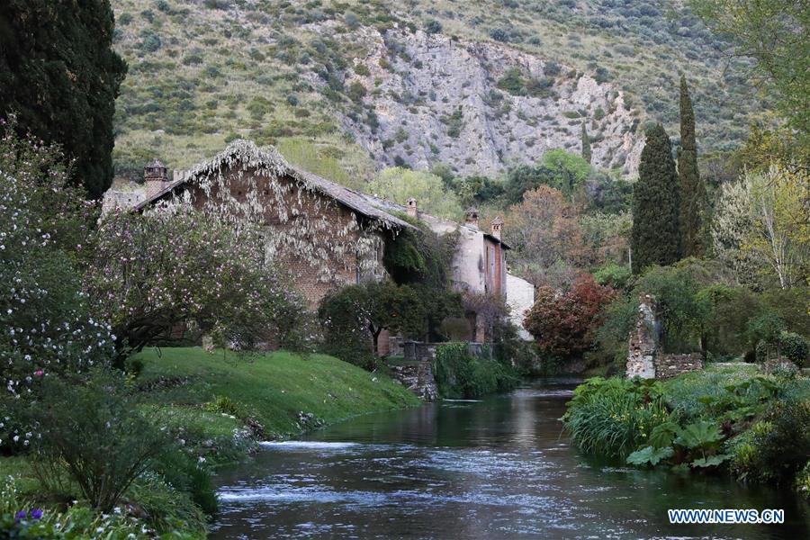 ITALY-CISTERNA-GARDEN OF NINFA