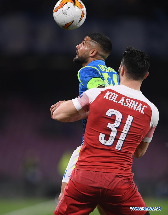 (SP)ITALY-NAPLES-SOCCER-UEFA EUROPA LEAGUE-QUARTERFINAL-NAPOLI VS ARSENAL