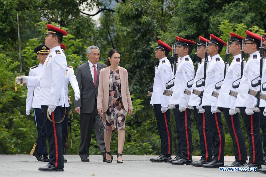 SINGAPORE-POLITICS-NEW ZEALAND-WELCOME CEREMONY