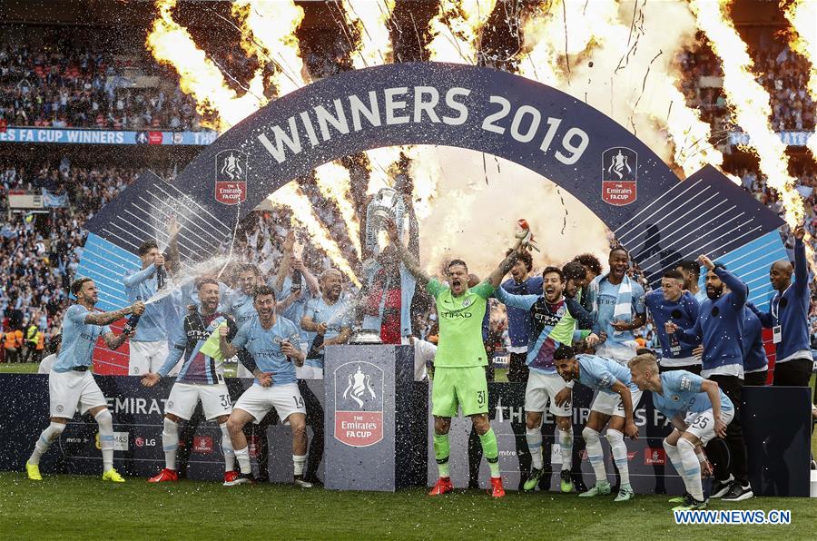 (SP)BRITAIN-LONDON-FOOTBALL-FA CUP-FINAL-MAN CITY VS WATFORD