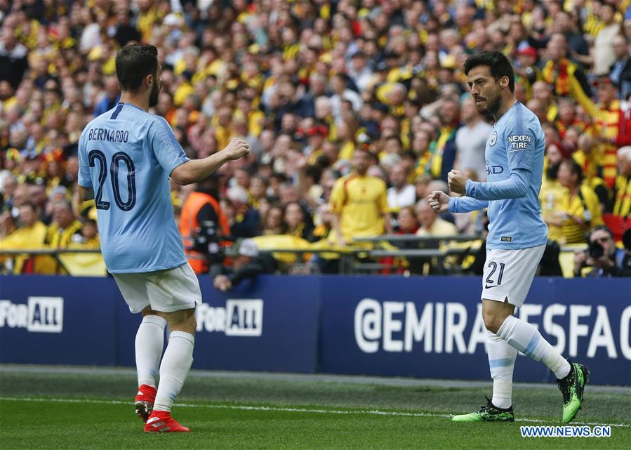 (SP)BRITAIN-LONDON-FOOTBALL-FA CUP-FINAL-MAN CITY VS WATFORD