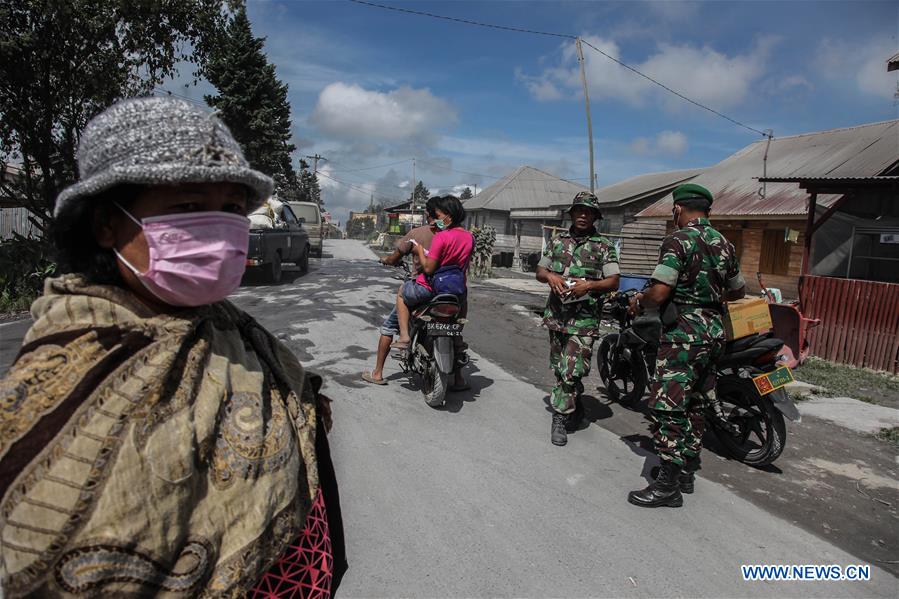 INDONESIA-NORTH SUMATRA-MOUNT SINABUNG-AFTER ERUPTION