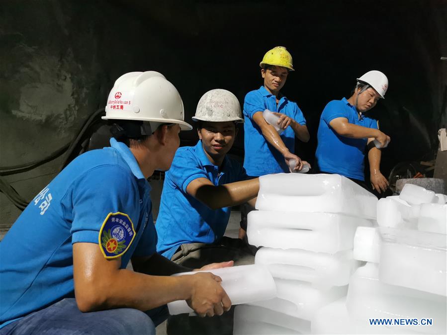 LAOS-OUDOMXAY-CHINA-LAOS RAILWAY-TUNNEL-CONSTRUCTION