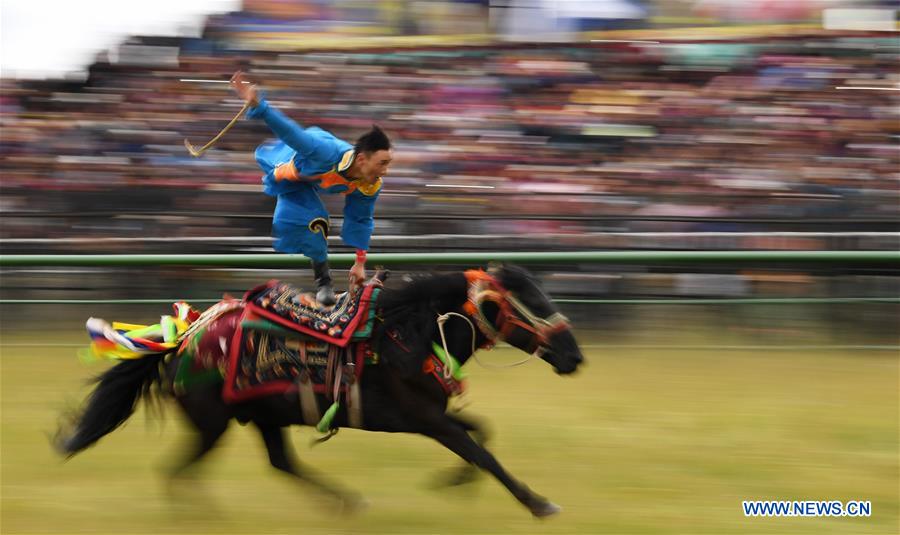 CHINA-GANSU-MAQU-HORSE RACING-OPENING (CN)