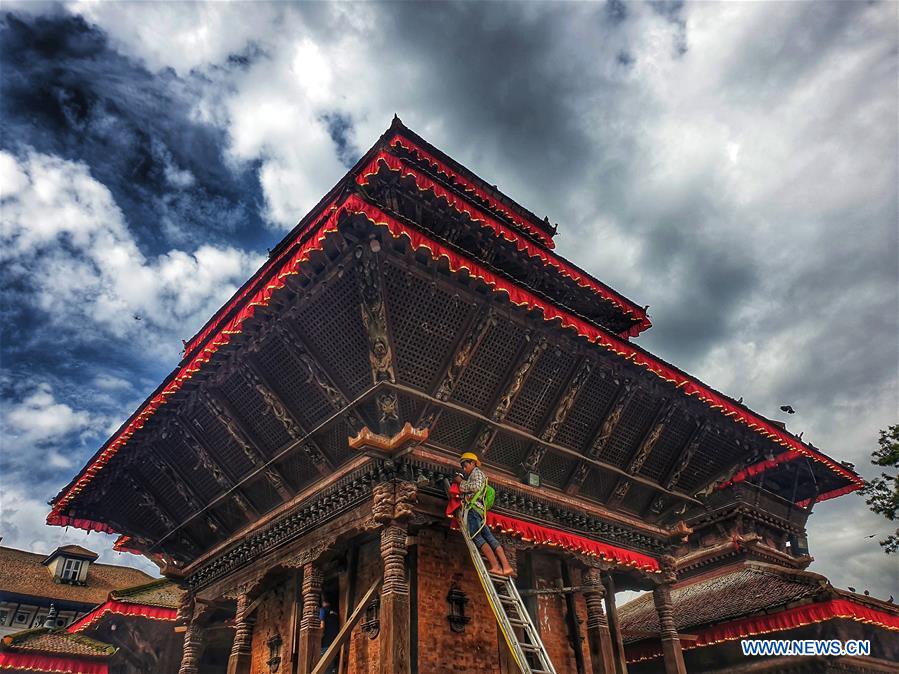 NEPAL-KATHMANDU-INDRAJATRA FESTIVAL-PREPARATION