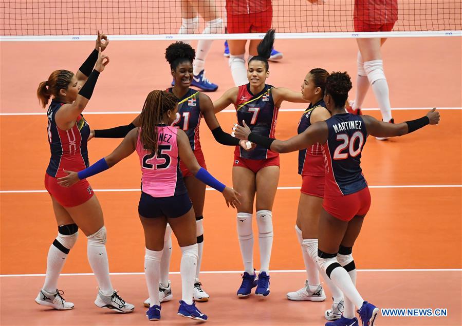 (SP)JAPAN-YOKOHAMA-VOLLEYBALL-WOMEN'S WORLD CUP-DOM VS RUS