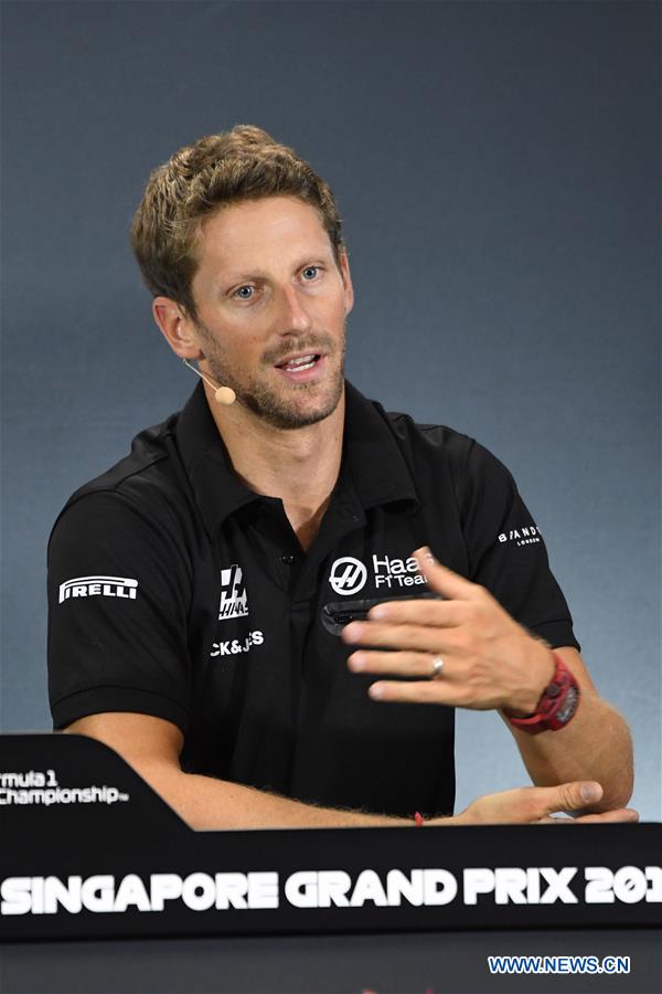 (SP)SINGAPORE-F1-GRAND PRIX-PRESS CONFERENCE