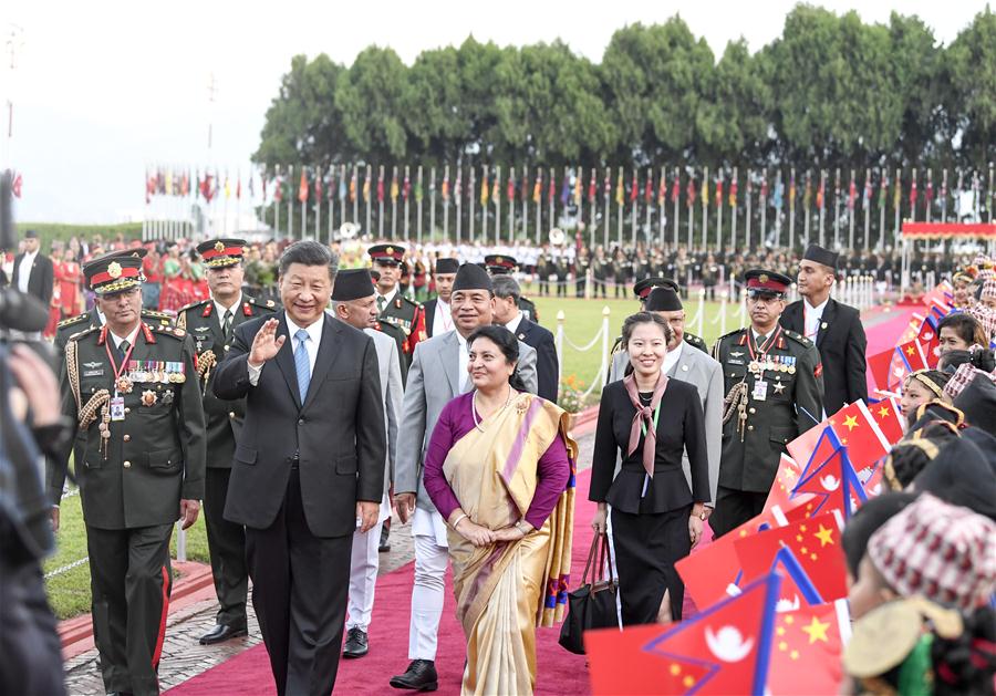 NEPAL-KATHMANDU-CHINA-XI JINPING-STATE VISIT-ARRIVAL