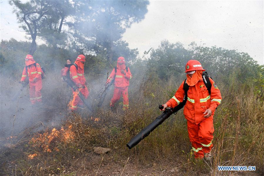 CHINA-ANHUI-FEIXI-FOREST FIRE-DRILL (CN)