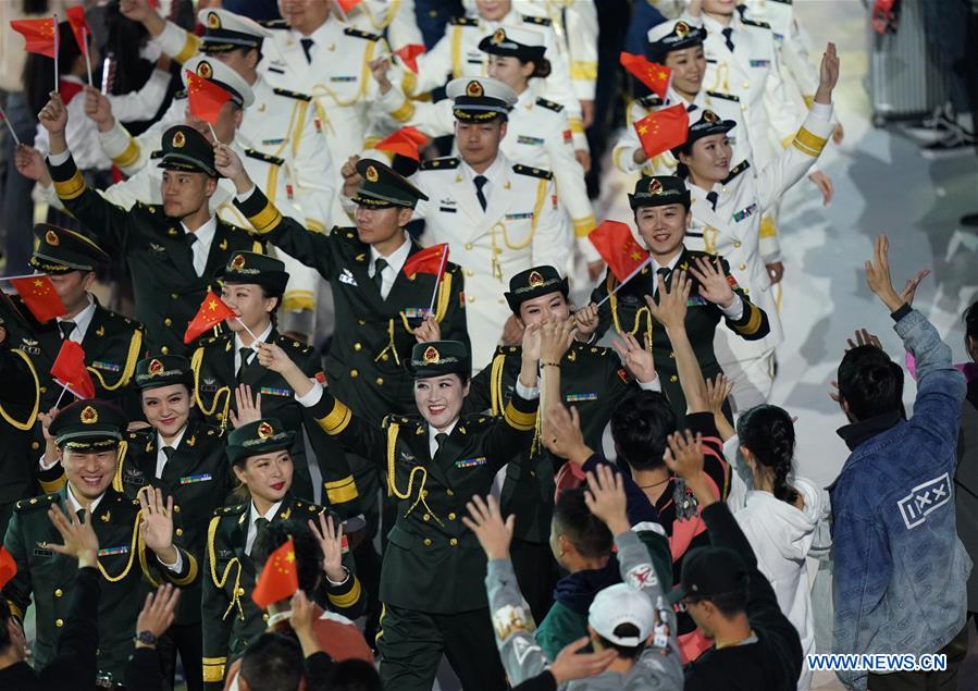 (SP)CHINA-WUHAN-7TH MILITARY WORLD GAMES-CLOSING CEREMONY