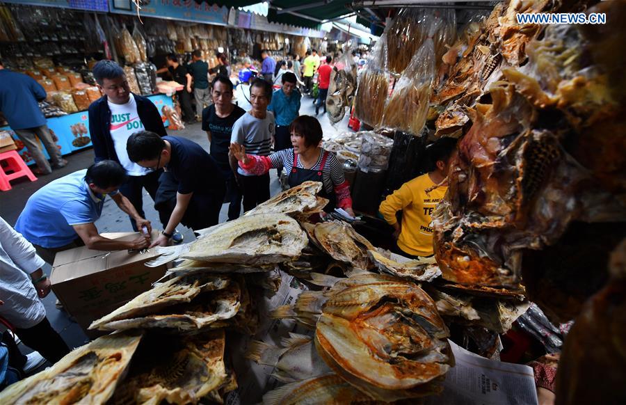 CHINA-HAINAN-DRIED SEAFOOD MARKET-SPRING FESTIVAL (CN)